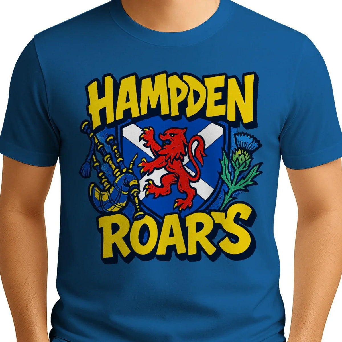 Scottish T-Shirt - Hampden Roars, Unisex Matchday Wear - Celtic Wolfwear
