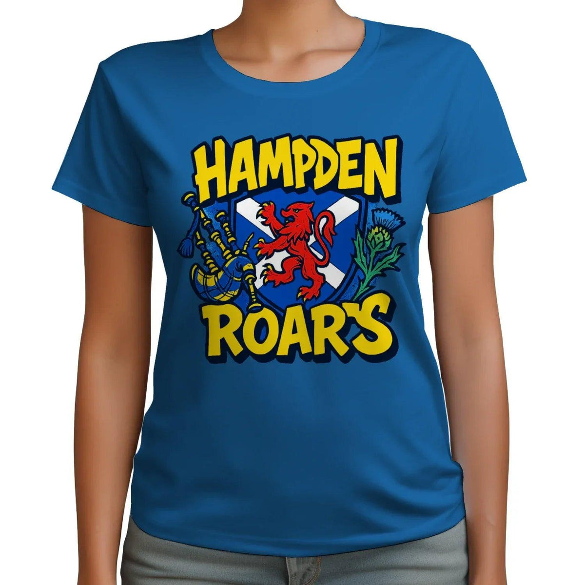 Scottish T-Shirt - Hampden Roars, Unisex Matchday Wear - Celtic Wolfwear