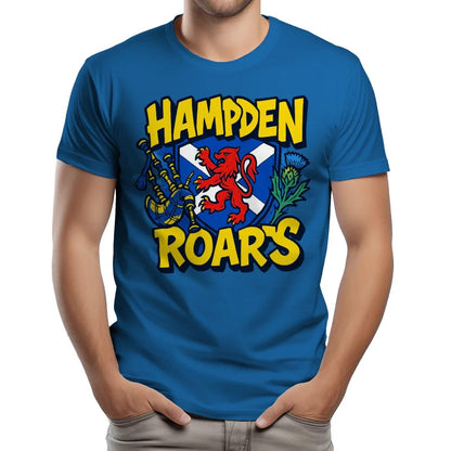 Scottish T-Shirt - Hampden Roars, Unisex Matchday Wear - Celtic Wolfwear
