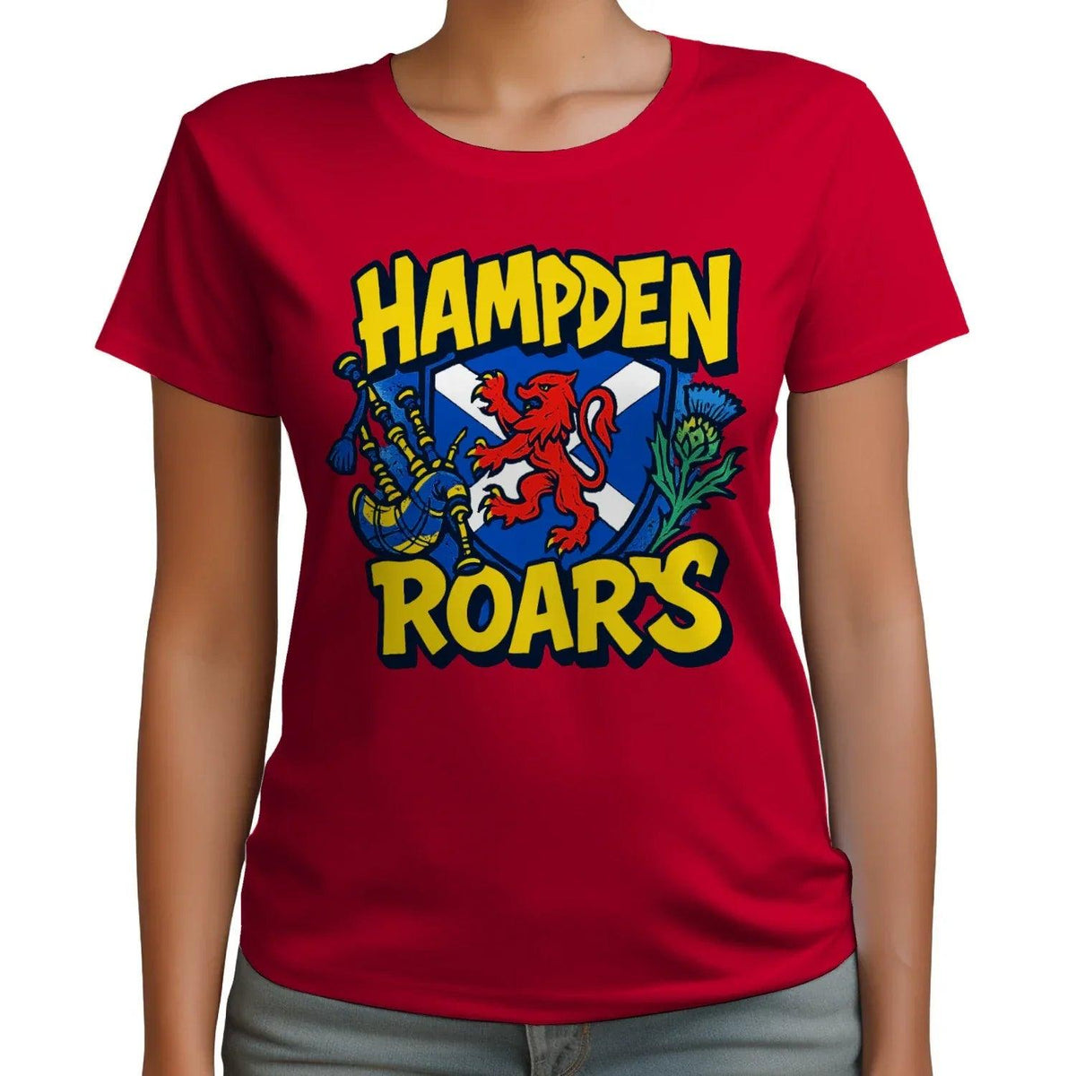 Scottish T-Shirt - Hampden Roars, Unisex Matchday Wear - Celtic Wolfwear