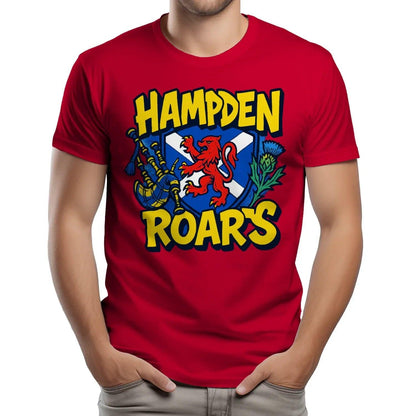 Scottish T-Shirt - Hampden Roars, Unisex Matchday Wear - Celtic Wolfwear