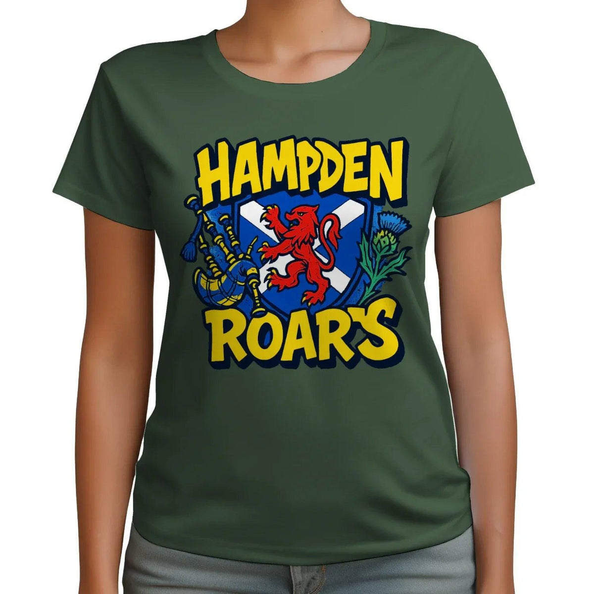 Scottish T-Shirt - Hampden Roars, Unisex Matchday Wear - Celtic Wolfwear
