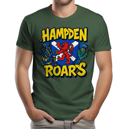 Scottish T-Shirt - Hampden Roars, Unisex Matchday Wear - Celtic Wolfwear
