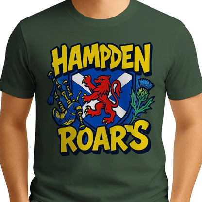 Scottish T-Shirt - Hampden Roars, Unisex Matchday Wear - Celtic Wolfwear