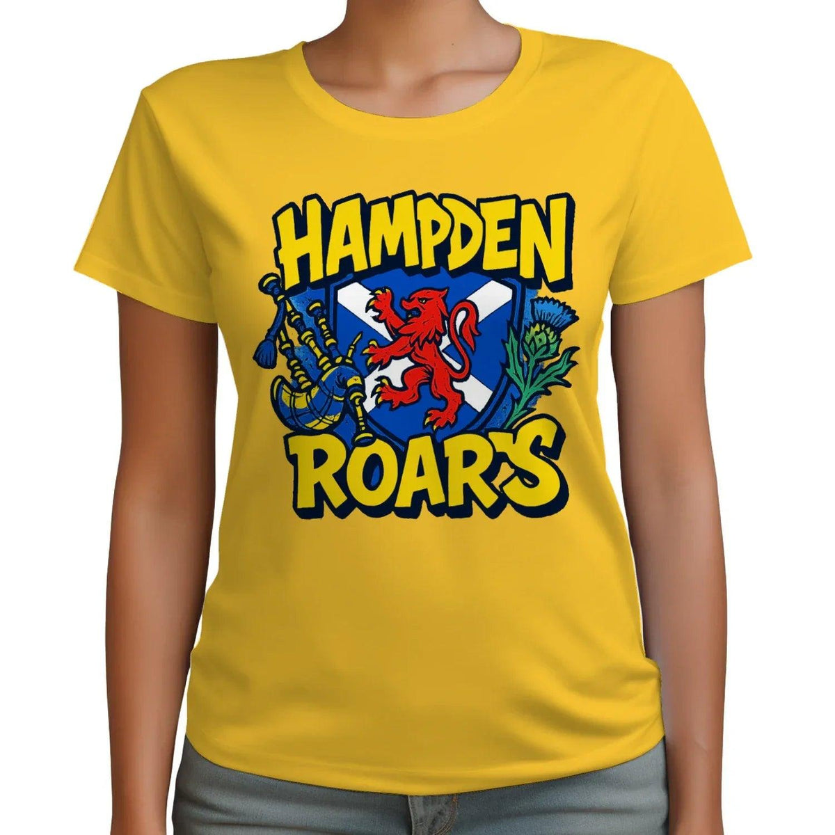 Scottish T-Shirt - Hampden Roars, Unisex Matchday Wear - Celtic Wolfwear