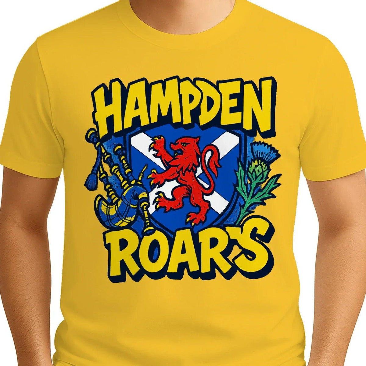 Scottish T-Shirt - Hampden Roars, Unisex Matchday Wear - Celtic Wolfwear