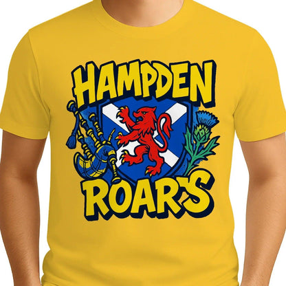 Scottish T-Shirt - Hampden Roars, Unisex Matchday Wear - Celtic Wolfwear