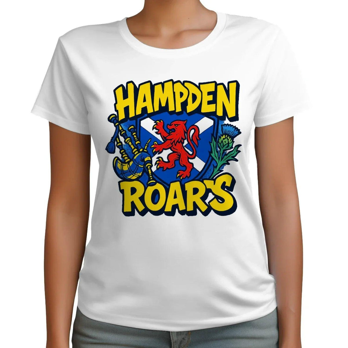 Scottish T-Shirt - Hampden Roars, Unisex Matchday Wear - Celtic Wolfwear