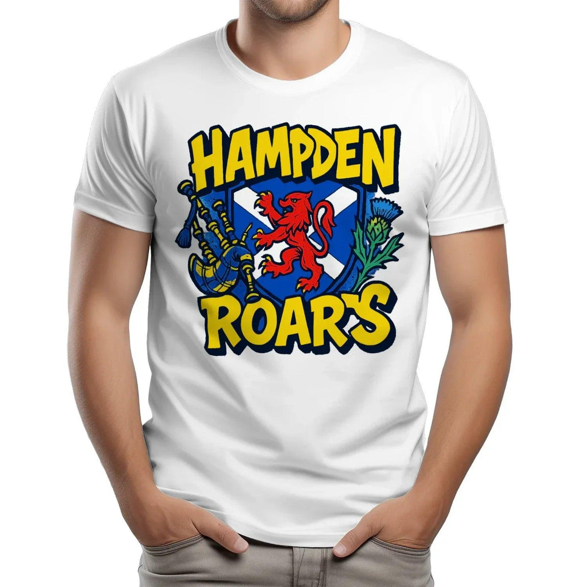 Scottish T-Shirt - Hampden Roars, Unisex Matchday Wear - Celtic Wolfwear