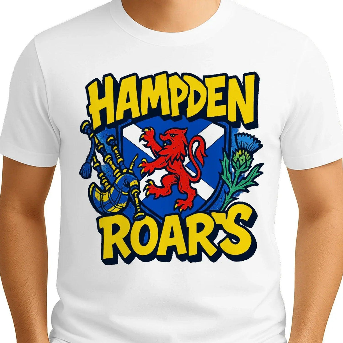 Scottish T-Shirt - Hampden Roars, Unisex Matchday Wear - Celtic Wolfwear