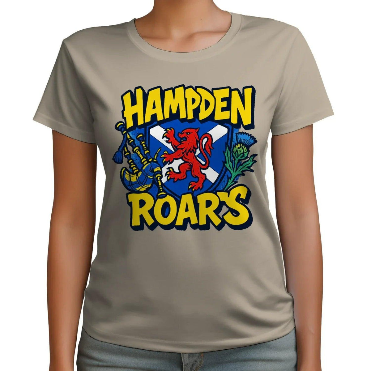 Scottish T-Shirt - Hampden Roars, Unisex Matchday Wear - Celtic Wolfwear