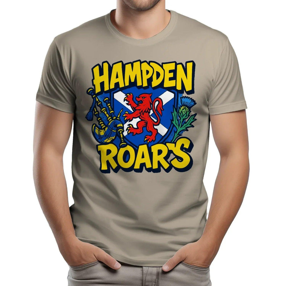 Scottish T-Shirt - Hampden Roars, Unisex Matchday Wear - Celtic Wolfwear