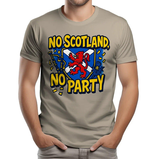 Scottish T-Shirt - No Party Design 02 Unisex Streetwear - Celtic Wolfwear