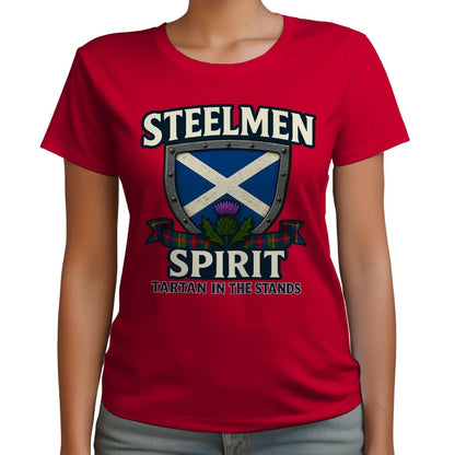 Scottish T-Shirt - Steelmen Spirit, Heritage Streetwear - Celtic Wolfwear