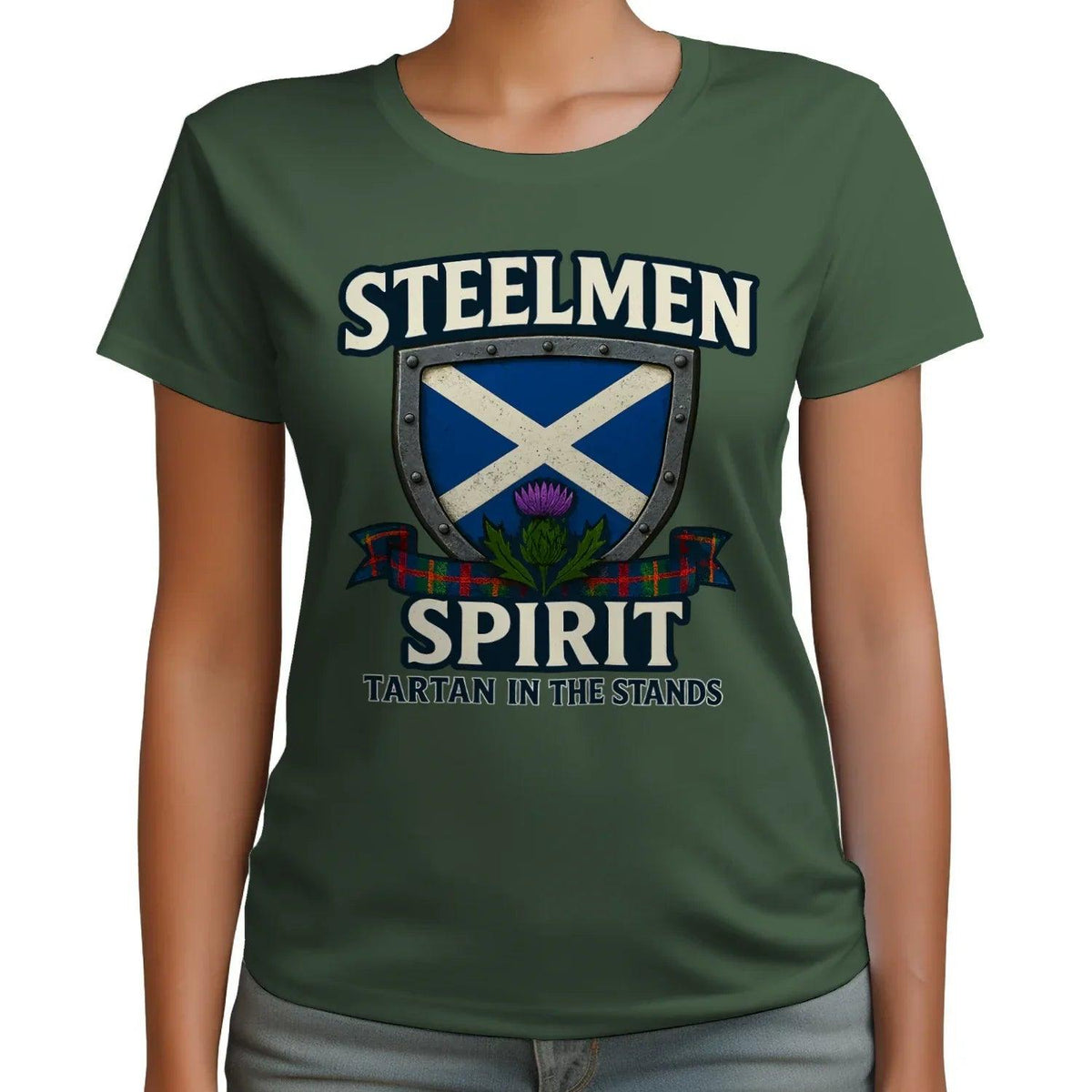Scottish T-Shirt - Steelmen Spirit, Heritage Streetwear - Celtic Wolfwear