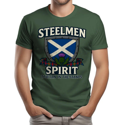 Scottish T-Shirt - Steelmen Spirit, Heritage Streetwear - Celtic Wolfwear