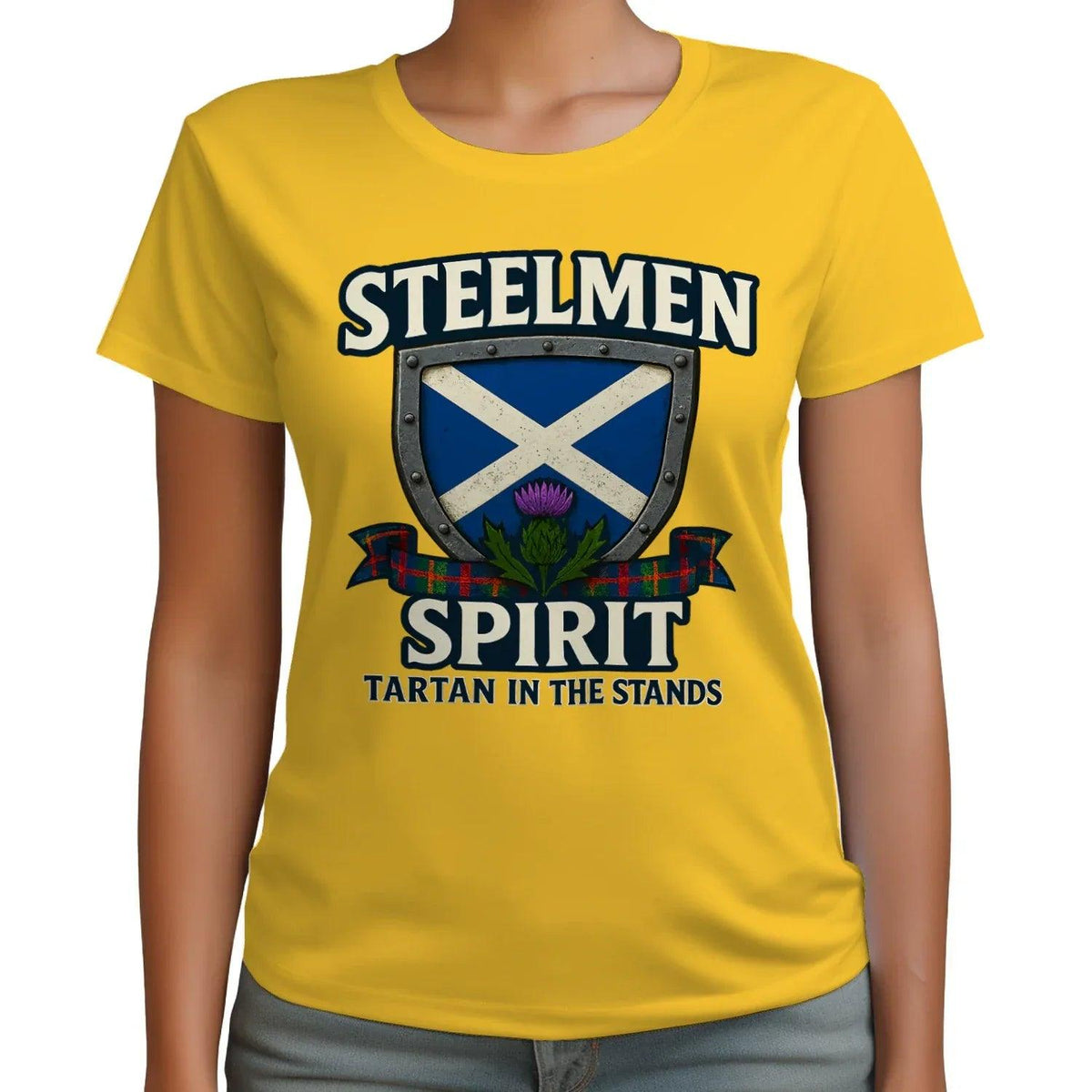 Scottish T-Shirt - Steelmen Spirit, Heritage Streetwear - Celtic Wolfwear