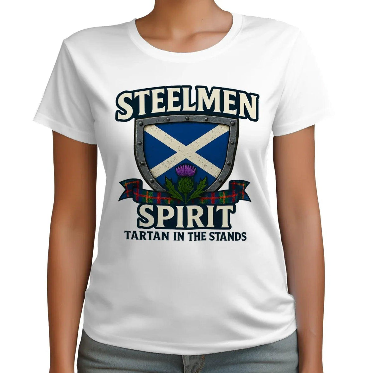 Scottish T-Shirt - Steelmen Spirit, Heritage Streetwear - Celtic Wolfwear