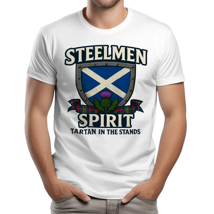 Scottish T-Shirt - Steelmen Spirit, Heritage Streetwear - Celtic Wolfwear