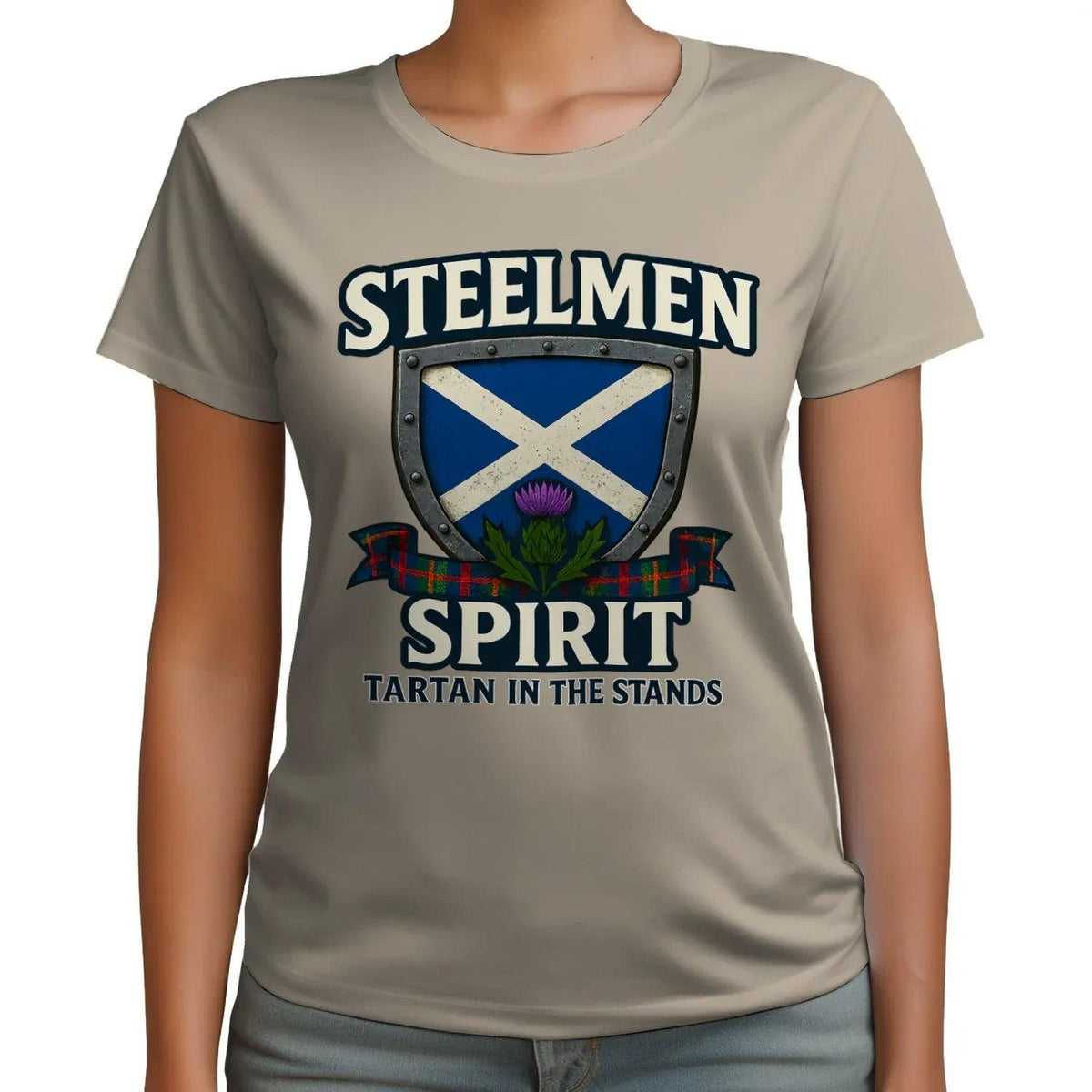 Scottish T-Shirt - Steelmen Spirit, Heritage Streetwear - Celtic Wolfwear