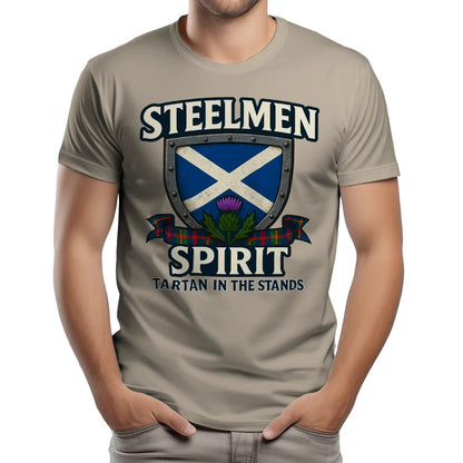 Scottish T-Shirt - Steelmen Spirit, Heritage Streetwear - Celtic Wolfwear