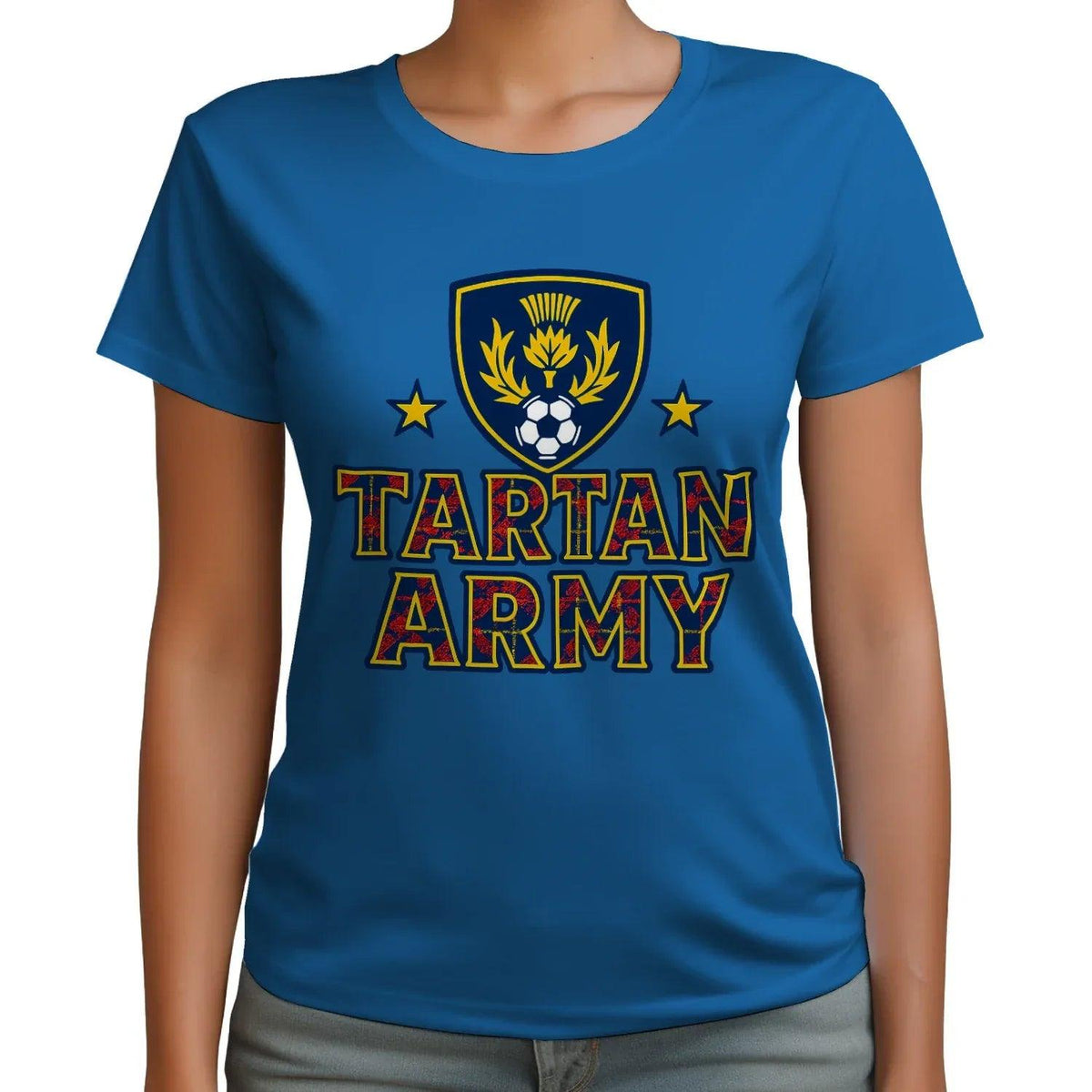 Scottish T-Shirt - Tartan Army Design 02 Unisex Streetwear - Celtic Wolfwear
