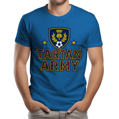 Scottish T-Shirt - Tartan Army Design 02 Unisex Streetwear - Celtic Wolfwear