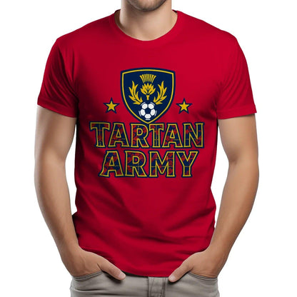 Scottish T-Shirt - Tartan Army Design 02 Unisex Streetwear - Celtic Wolfwear