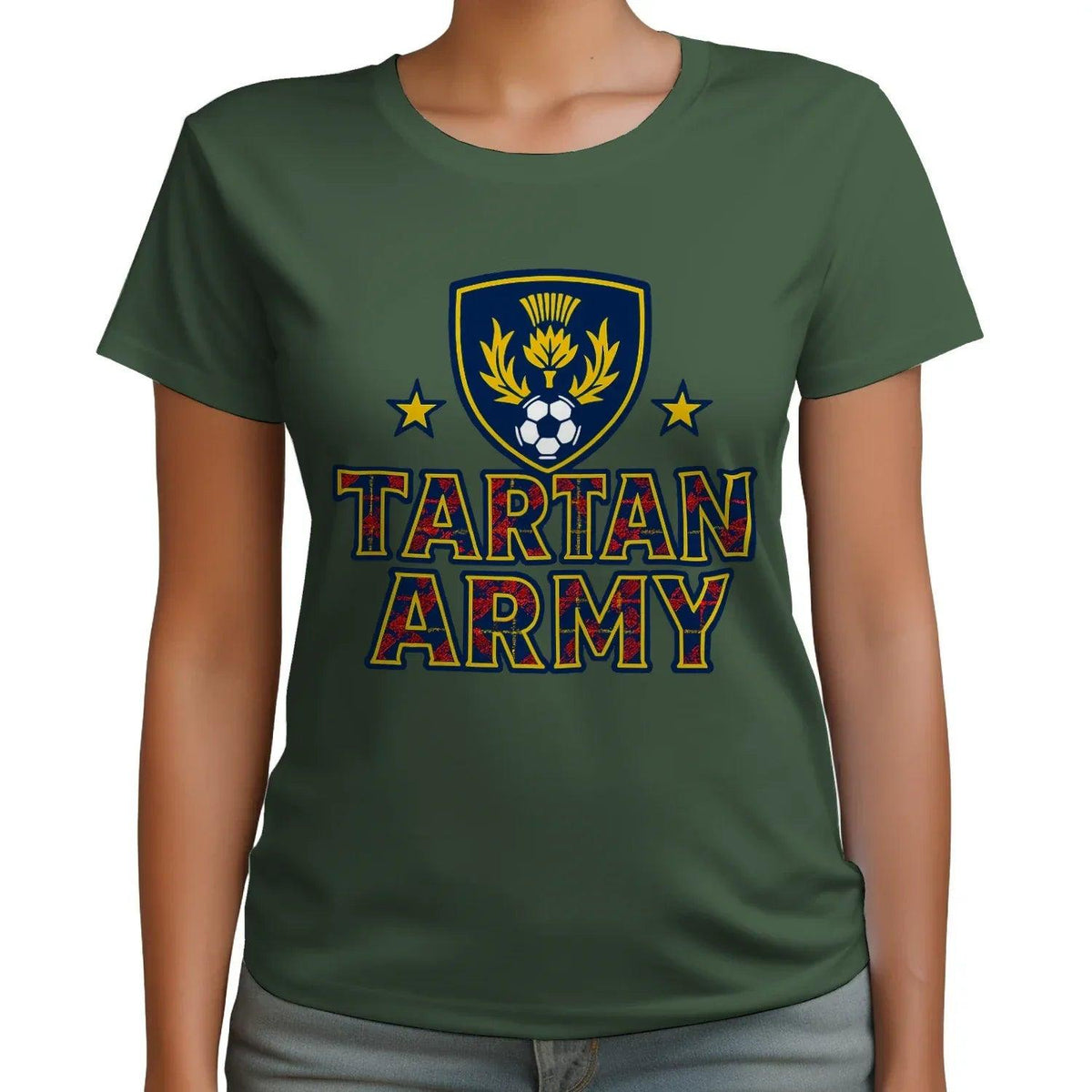 Scottish T-Shirt - Tartan Army Design 02 Unisex Streetwear - Celtic Wolfwear
