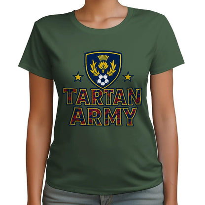 Scottish T-Shirt - Tartan Army Design 02 Unisex Streetwear - Celtic Wolfwear