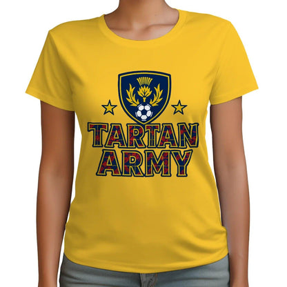 Scottish T-Shirt - Tartan Army Design 02 Unisex Streetwear - Celtic Wolfwear