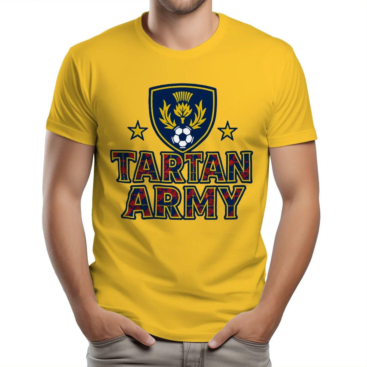 Scottish T-Shirt - Tartan Army Design 02 Unisex Streetwear - Celtic Wolfwear