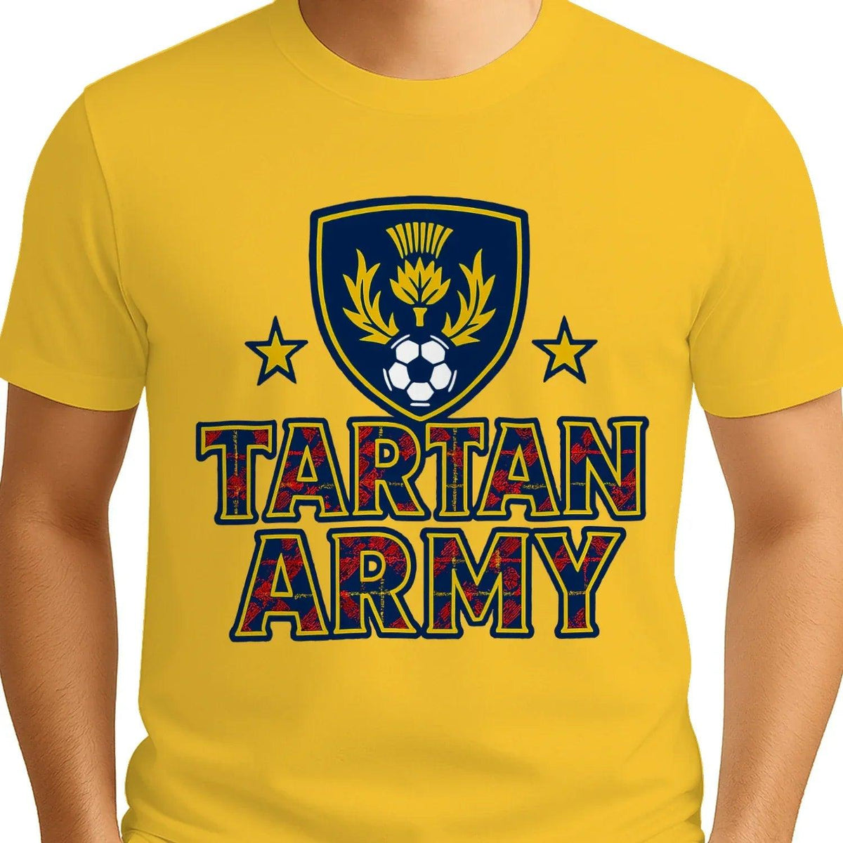 Scottish T-Shirt - Tartan Army Design 02 Unisex Streetwear - Celtic Wolfwear