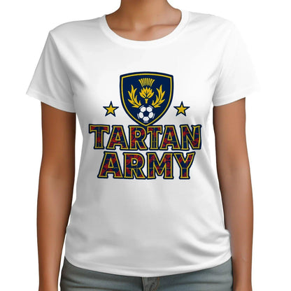 Scottish T-Shirt - Tartan Army Design 02 Unisex Streetwear - Celtic Wolfwear