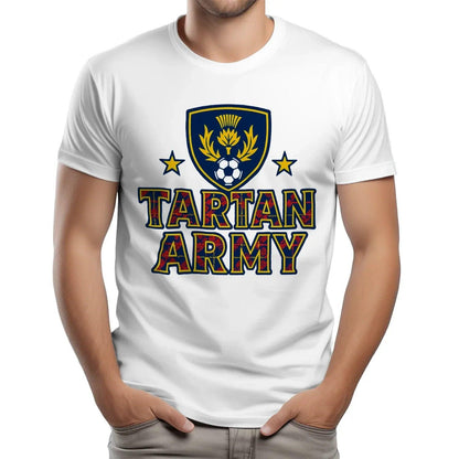 Scottish T-Shirt - Tartan Army Design 02 Unisex Streetwear - Celtic Wolfwear