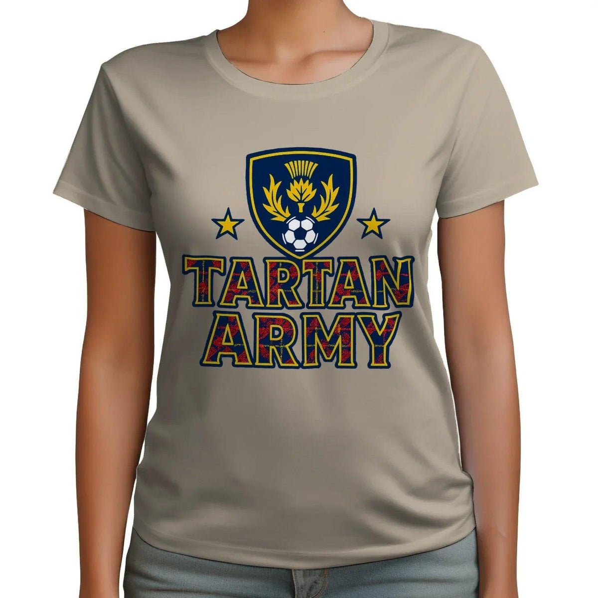 Scottish T-Shirt - Tartan Army Design 02 Unisex Streetwear - Celtic Wolfwear