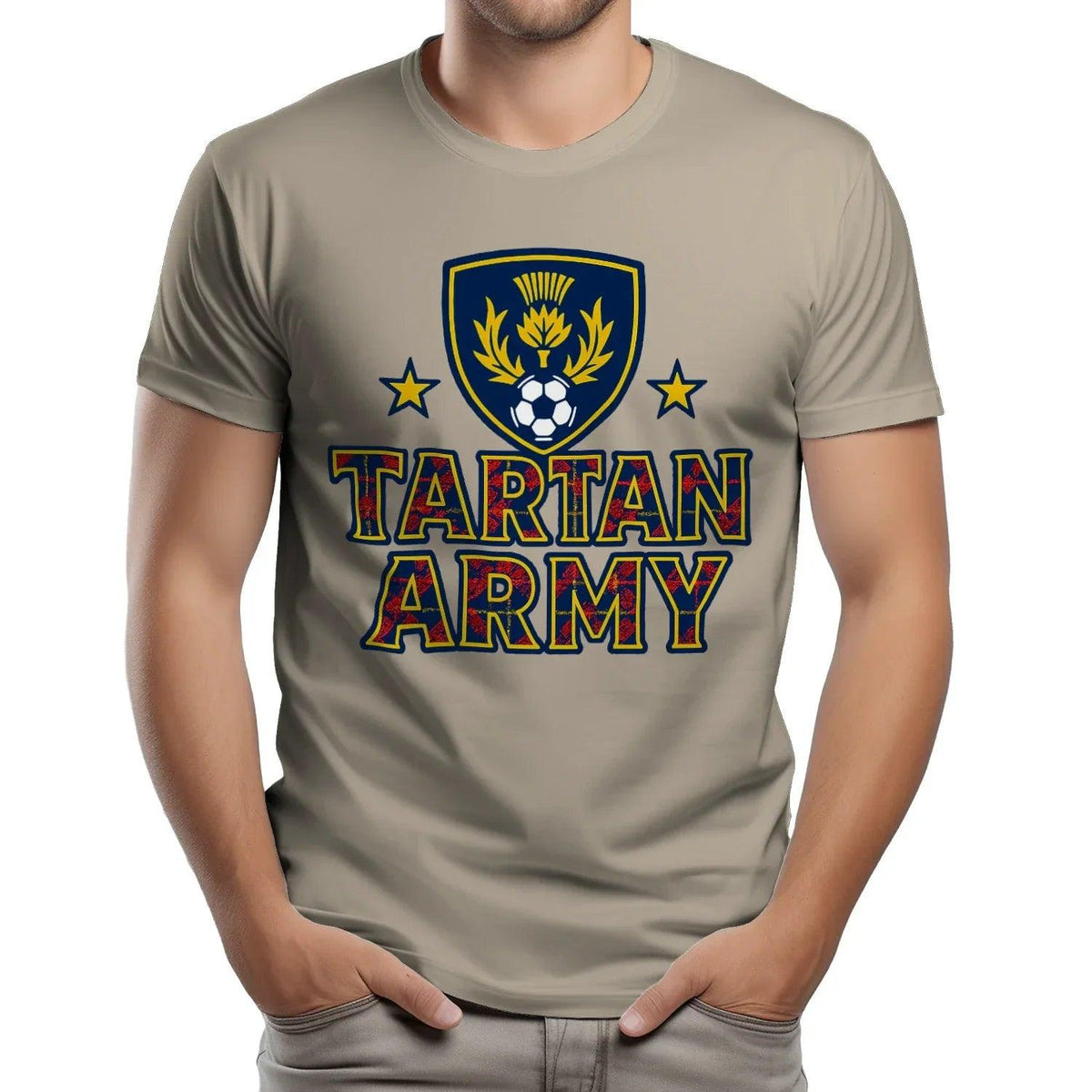 Scottish T-Shirt - Tartan Army Design 02 Unisex Streetwear - Celtic Wolfwear