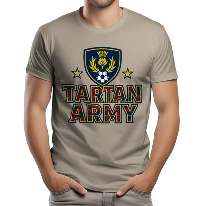 Scottish T-Shirt - Tartan Army Design 02 Unisex Streetwear - Celtic Wolfwear