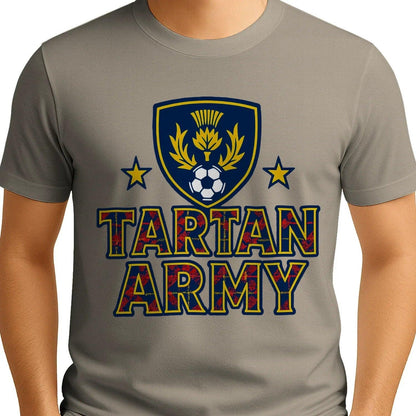 Scottish T-Shirt - Tartan Army Design 02 Unisex Streetwear - Celtic Wolfwear