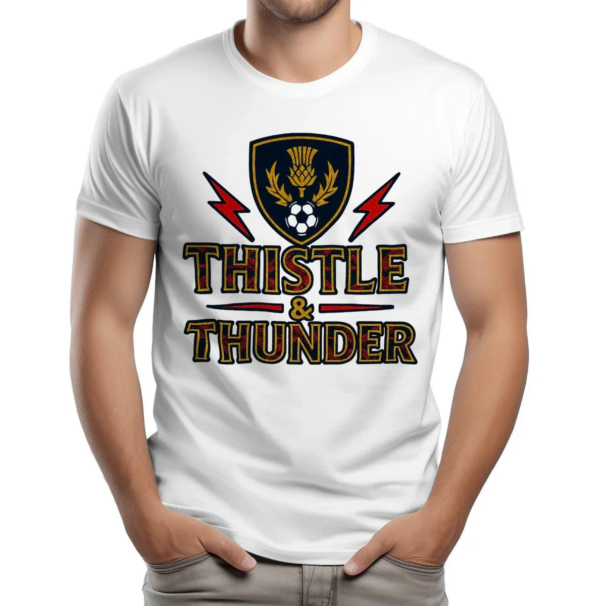 Scottish T-Shirt - Thistle and Thunder Unisex Streetwear - Celtic Wolfwear