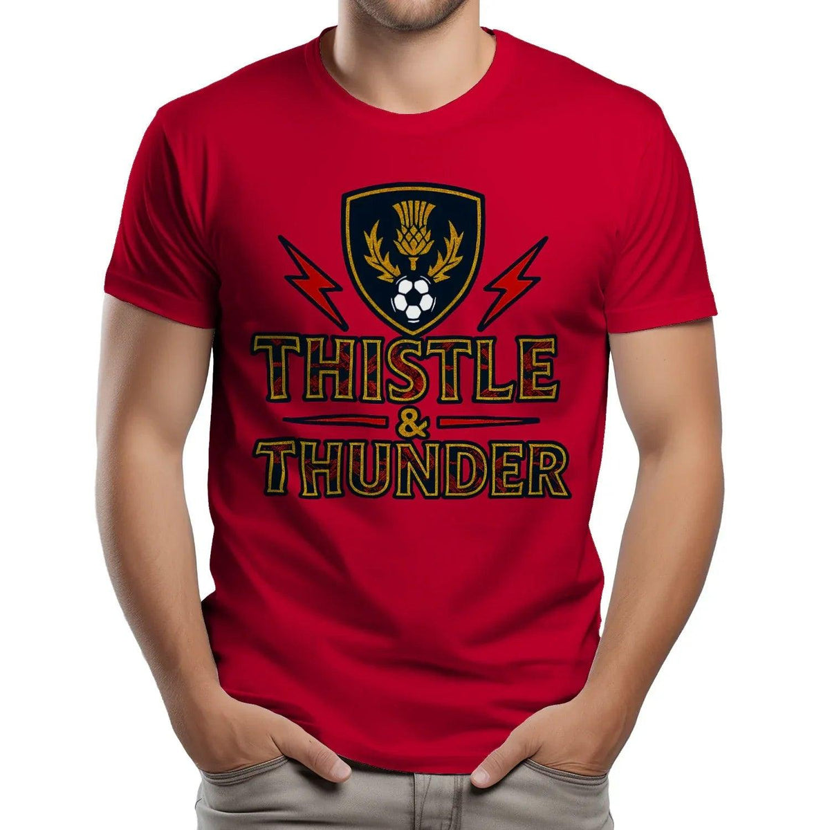 Scottish T-Shirt - Thistle and Thunder Unisex Streetwear - Celtic Wolfwear
