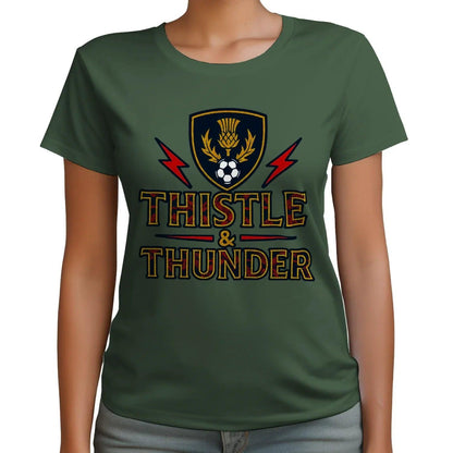 Scottish T-Shirt - Thistle and Thunder Unisex Streetwear - Celtic Wolfwear