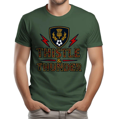 Scottish T-Shirt - Thistle and Thunder Unisex Streetwear - Celtic Wolfwear