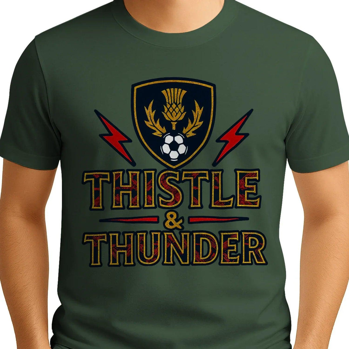 Scottish T-Shirt - Thistle and Thunder Unisex Streetwear - Celtic Wolfwear