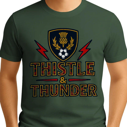 Scottish T-Shirt - Thistle and Thunder Unisex Streetwear - Celtic Wolfwear