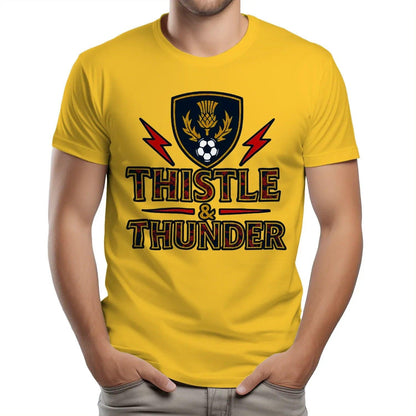 Scottish T-Shirt - Thistle and Thunder Unisex Streetwear - Celtic Wolfwear