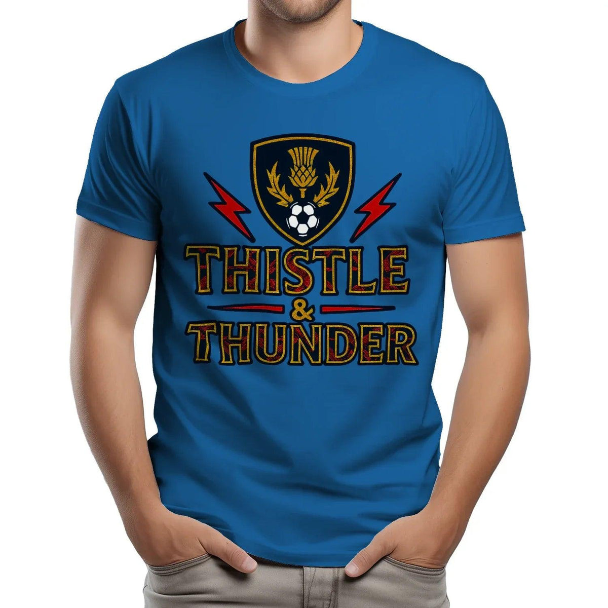 Scottish T-Shirt - Thistle and Thunder Unisex Streetwear - Celtic Wolfwear