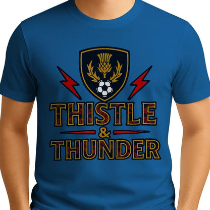 Scottish T-Shirt - Thistle and Thunder Unisex Streetwear - Celtic Wolfwear