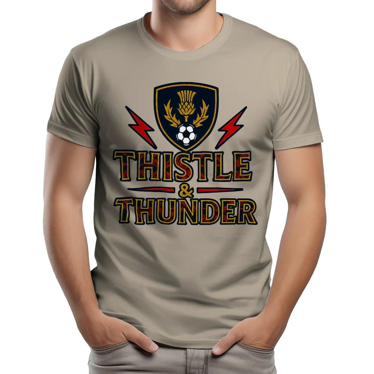 Scottish T-Shirt - Thistle and Thunder Unisex Streetwear - Celtic Wolfwear