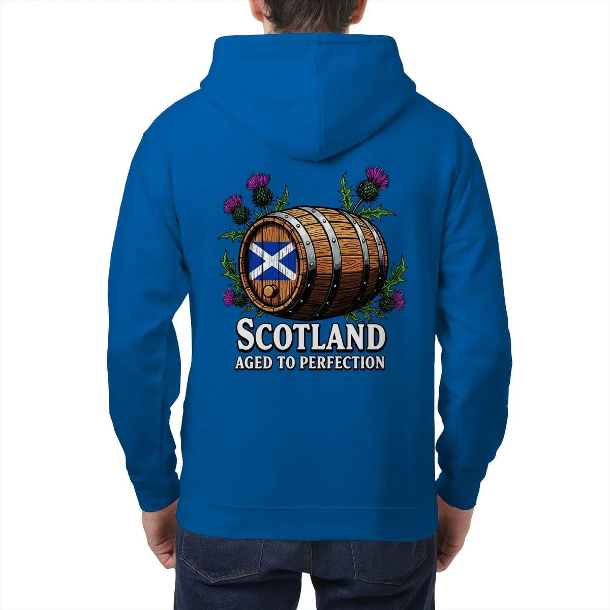 Scottish Zip Hoodie - Aged to Perfection Unisex Streetwear - Celtic Wolfwear